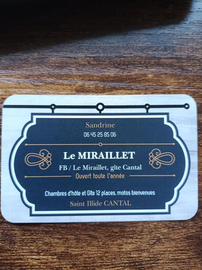Le Miraillet, Chambre Hote Saint-Illide 外观 照片